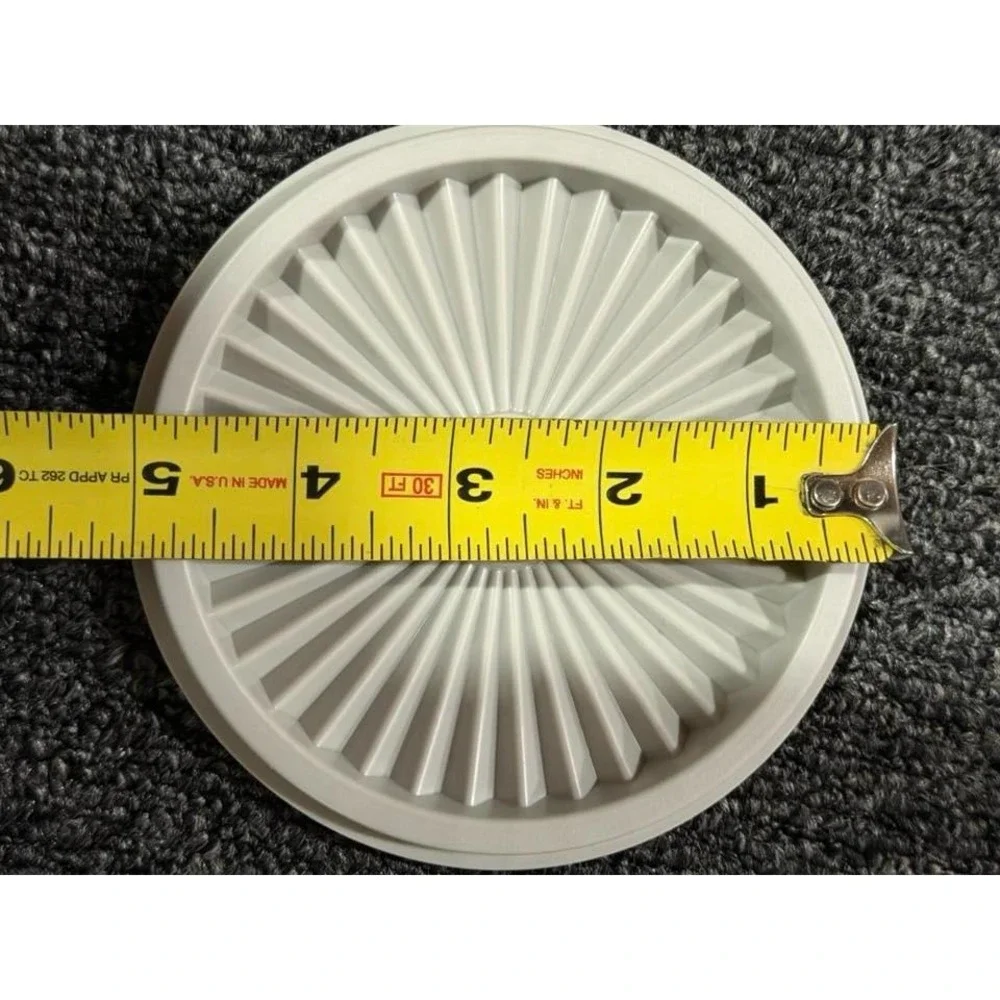 VTG 80s Tupperware 812-20 Replacement Lid Light Blue Servalier Starburst Kitchen